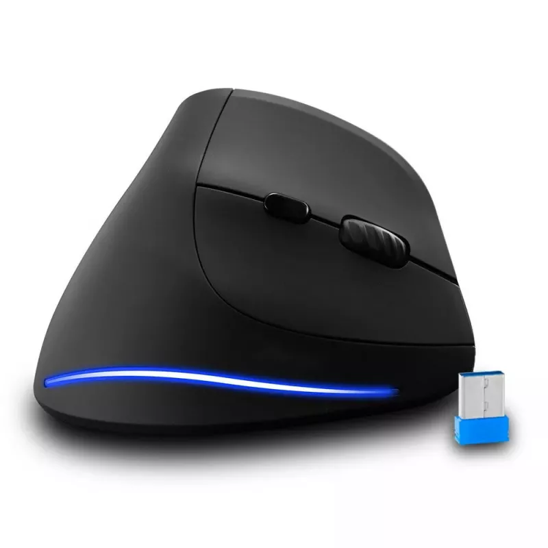 Langaton pystyhiiri MEDIA-TECH MT1123, musta, 2400 DPI, 5 painiketta, RF-USB-vastaanotin