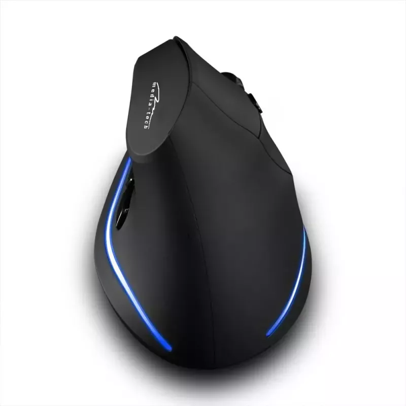 Langaton pystyhiiri MEDIA-TECH MT1123, musta, 2400 DPI, 5 painiketta, RF-USB-vastaanotin