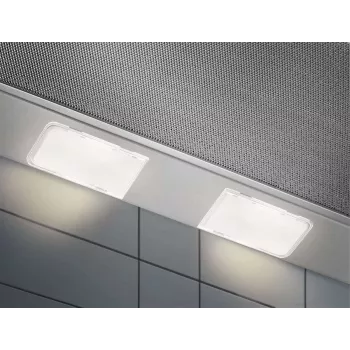 Osittain kalusteisiin asennettava liesituuletin Electrolux LFP226S, 598 mm, 330 m³/h, alumiininen rasvasuodatin, 3 nopeutta