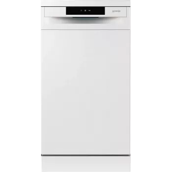 Vapaasti seisova astianpesukone Gorenje GS520E15W — 9 astiastosarjaa, 47 dB, 448×600×845 mm, 9 L/pesukerta