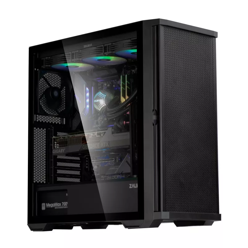 Zalman Z10 tietokonekotelo Midi-Tower musta