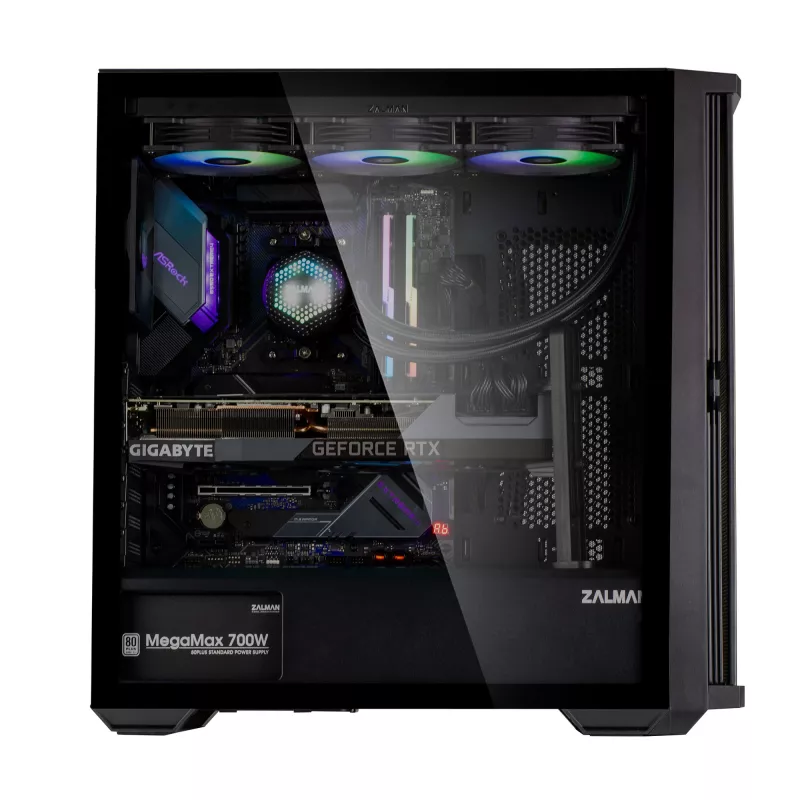 Zalman Z10 tietokonekotelo Midi-Tower musta