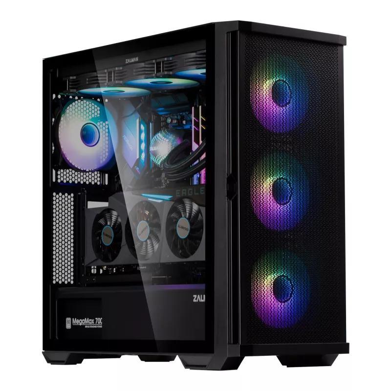 Zalman Z10 DUO PC-kotelo Midi Tower musta