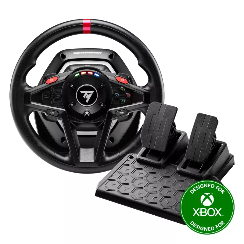 Thrustmaster T128 musta USB-ohjauspyörä + polkimet analoginen PC 4460184