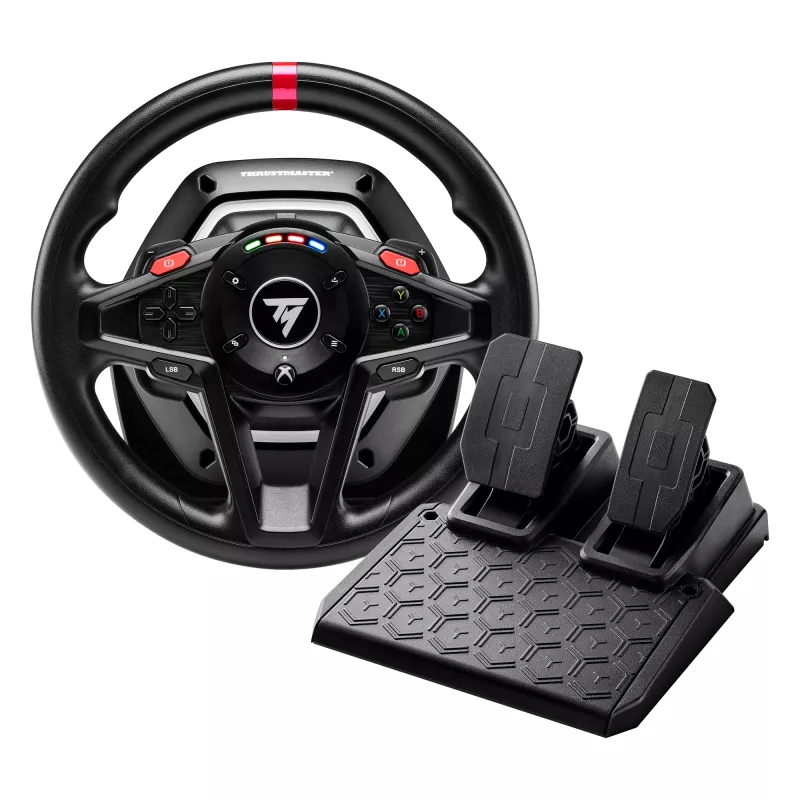 Thrustmaster T128 musta USB-ohjauspyörä + polkimet analoginen PC 4460184