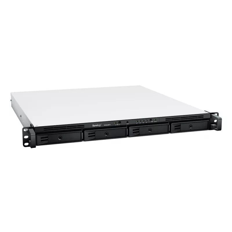 SYNOLOGY Rack Station RS822RP+ 1U 4-paikkainen NAS-palvelin barebone redundantilla virtalähteellä