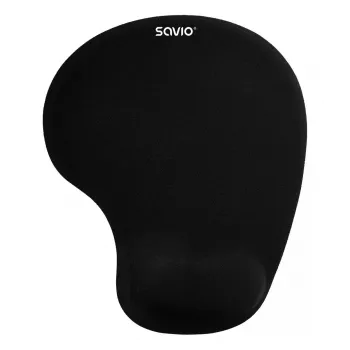 Hiirimatto SAVIO MP-01B geelirannetuki 3 mm paksuus 230×190 mm musta