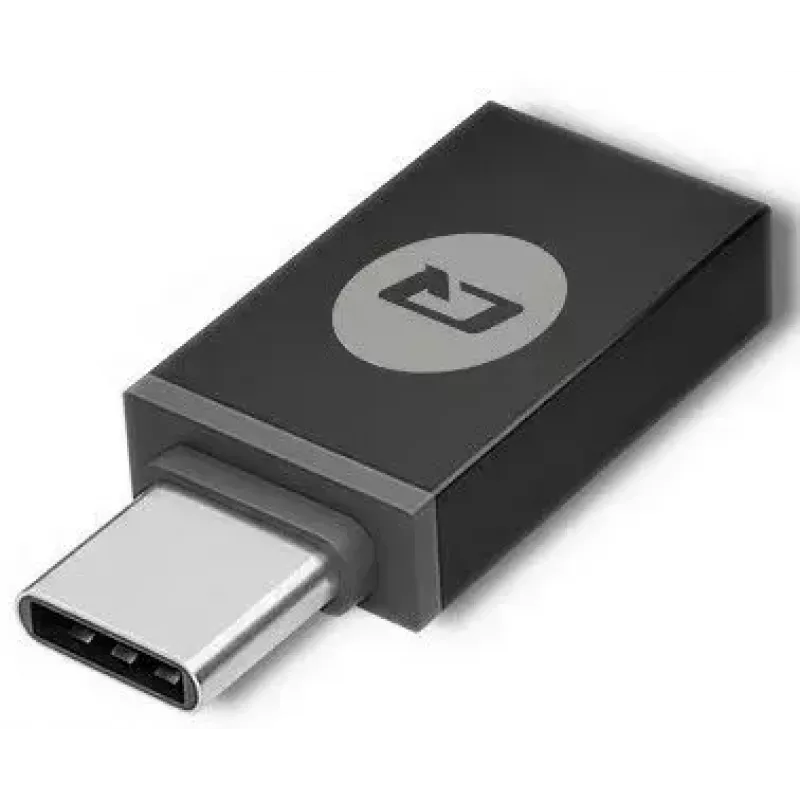 Qoltec 50634 SCR-0634 älykäs ID-sirukortinlukija, USB 2.0 + USB-C-sovitin, musta