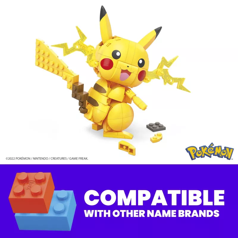 MEGA Pokémon rakennussarja Pikachu (211 osaa) 1 toimintahahmo lapsille