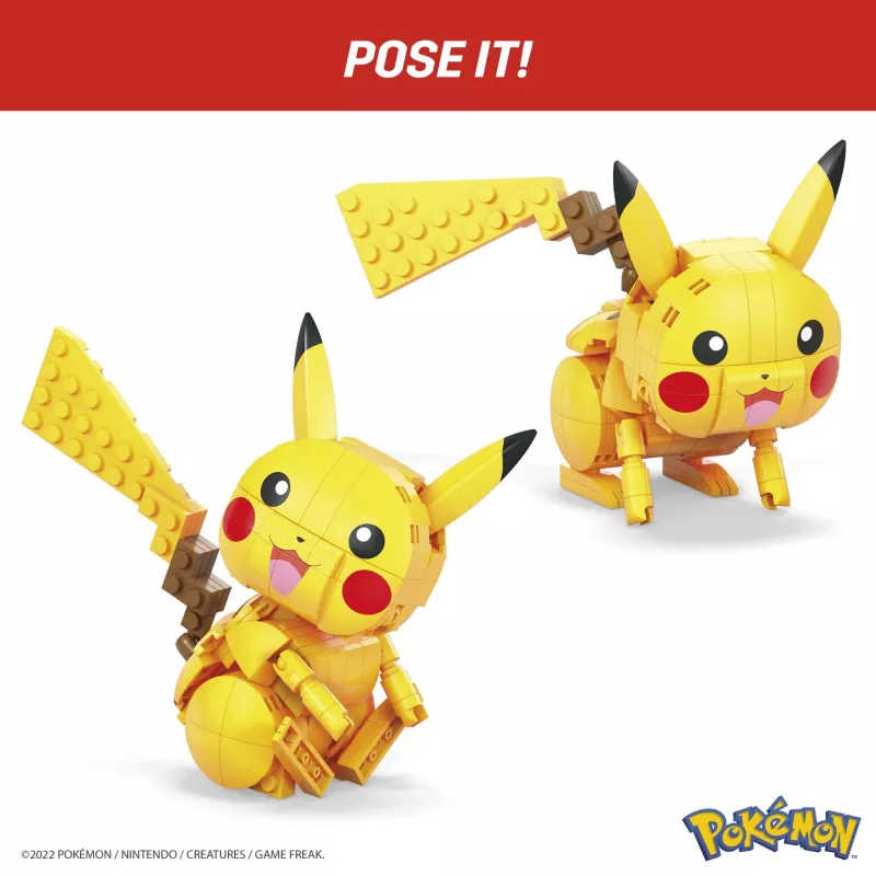 MEGA Pokémon rakennussarja Pikachu (211 osaa) 1 toimintahahmo lapsille