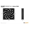 be quiet! SILENT WINGS PRO 4 | 120mm PWM kotelotuuletin 12 cm musta 1 kpl