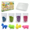 Kineettinen hiekka lapsille Tuban DYNAMIC SAND SET – FARM monivärinen