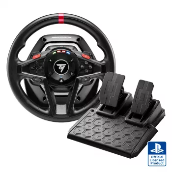 Thrustmaster T128 musta USB-ohjauspyörä + polkimet analoginen PC, PlayStation 4, PlayStation 5