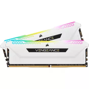 CORSAIR keskusmuisti 32GB DDR4 3200MHz C16 (2x16GB) Vengeance RGB Pro valkoinen