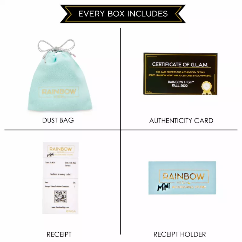 Rainbow High Accessories Studio Series 1, H Assortment PDQ-nukkulaukussa
