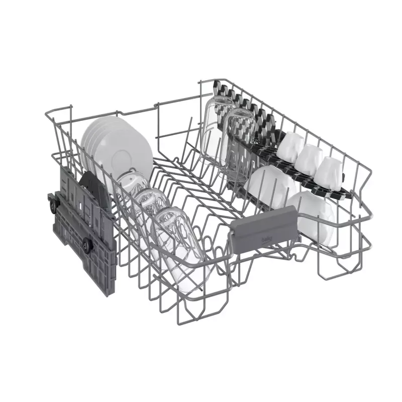 Ohut astianpesukone Beko BDFS15020X, 10 astiastoa, 45 cm, 47 dB, 5 ohjelmaa, invertterimoottori