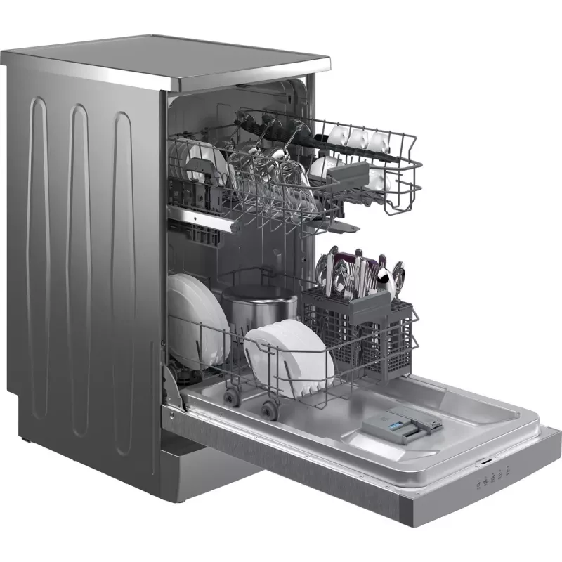 Ohut astianpesukone Beko BDFS15020X, 10 astiastoa, 45 cm, 47 dB, 5 ohjelmaa, invertterimoottori