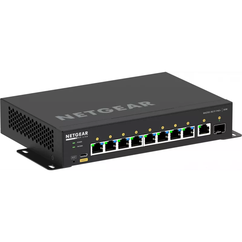 Hallittava kytkin NETGEAR GSM4210PD-100EUS 8x1G PoE+ 110W 1xSFP