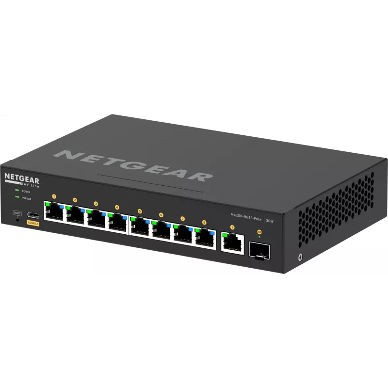 Hallittava kytkin NETGEAR GSM4210PD-100EUS 8x1G PoE+ 110W 1xSFP