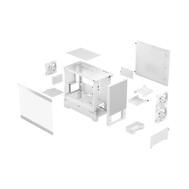FRACTAL DESIGN Fractal Design Pop Mini Air RGB valkoinen Tg Clear Tint