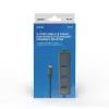 USB-C-keskitin SAVIO AK-57, jossa 3× USB-A, RJ-45 Gigabit Ethernet (5000 Mbit/s), alumiini harmaa