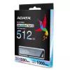 ADATA UE800 USB-muistitikku 512 GB USB Type-C 3.2 Gen 2 (3.1 Gen 2) hopea