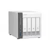 QNAP TS-433 NAS-torni ARM Cortex-A55 4 GB 0 TB QNAP QTS valkoinen