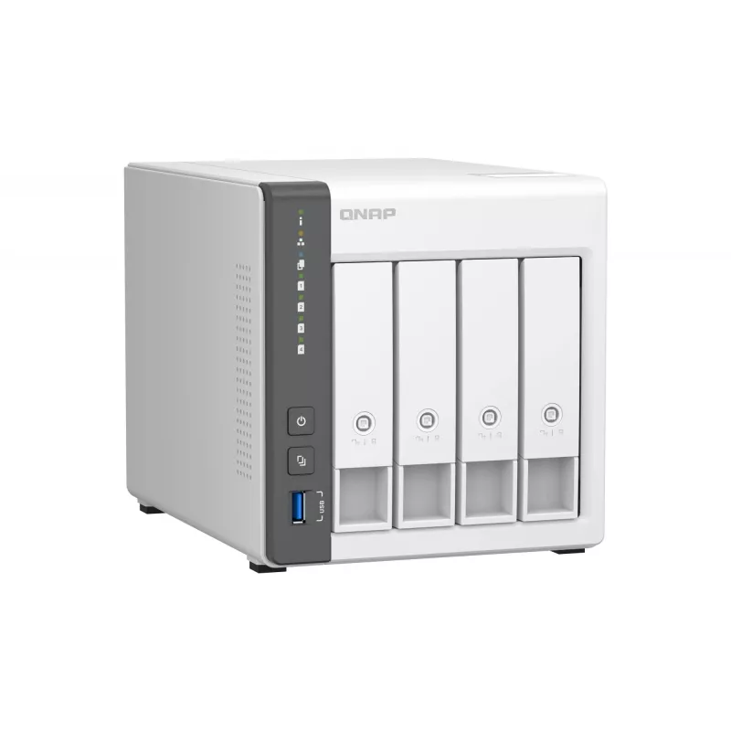 QNAP TS-433 NAS-torni ARM Cortex-A55 4 GB 0 TB QNAP QTS valkoinen