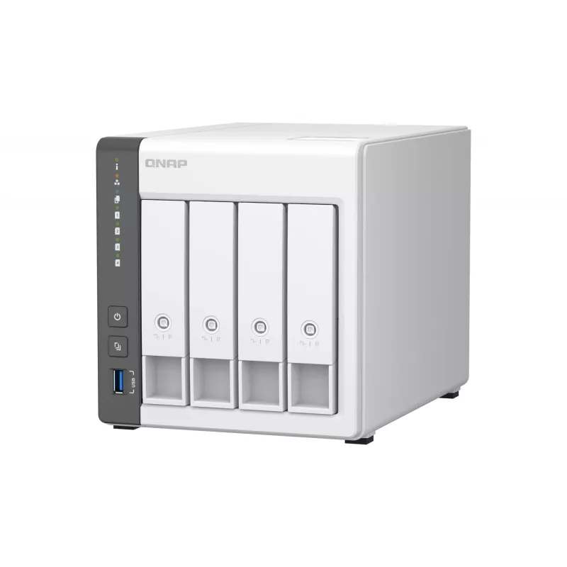 QNAP TS-433 NAS-torni ARM Cortex-A55 4 GB 0 TB QNAP QTS valkoinen