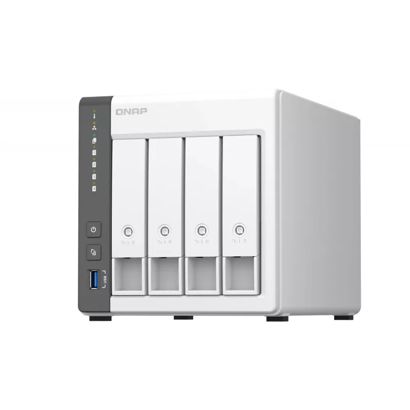 QNAP TS-433 NAS-torni ARM Cortex-A55 4 GB 0 TB QNAP QTS valkoinen