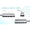i-tec USB 3.0 USB-C/Thunderbolt 3x Display Metal Nano -telakka LAN-liitännällä + Power Delivery 100 W