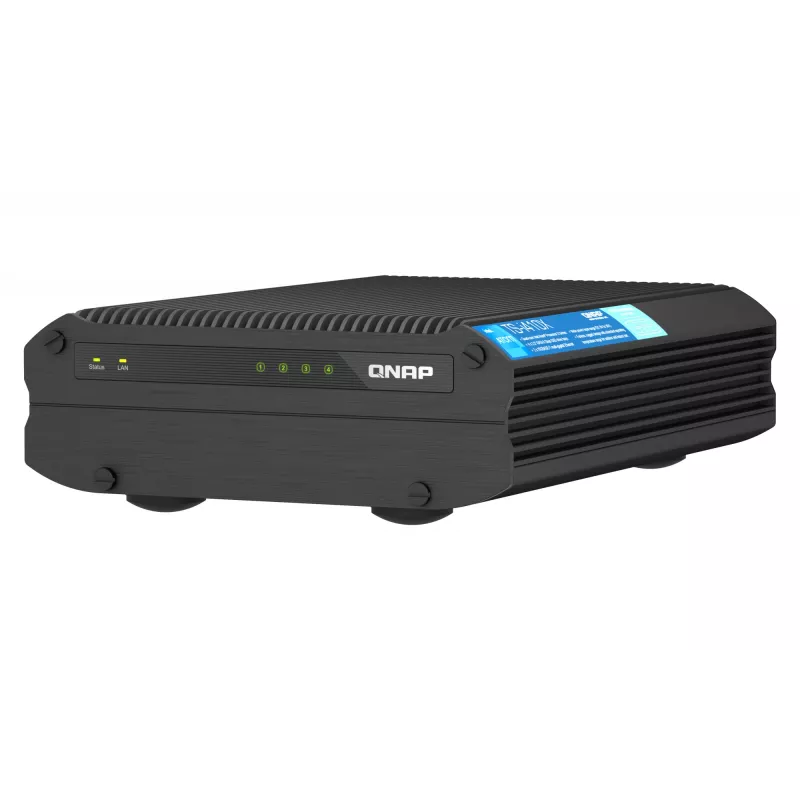 QNAP TS-I410X NAS-torni Intel Atom® x6425E 8 GB 0 TB QNAP QTS musta
