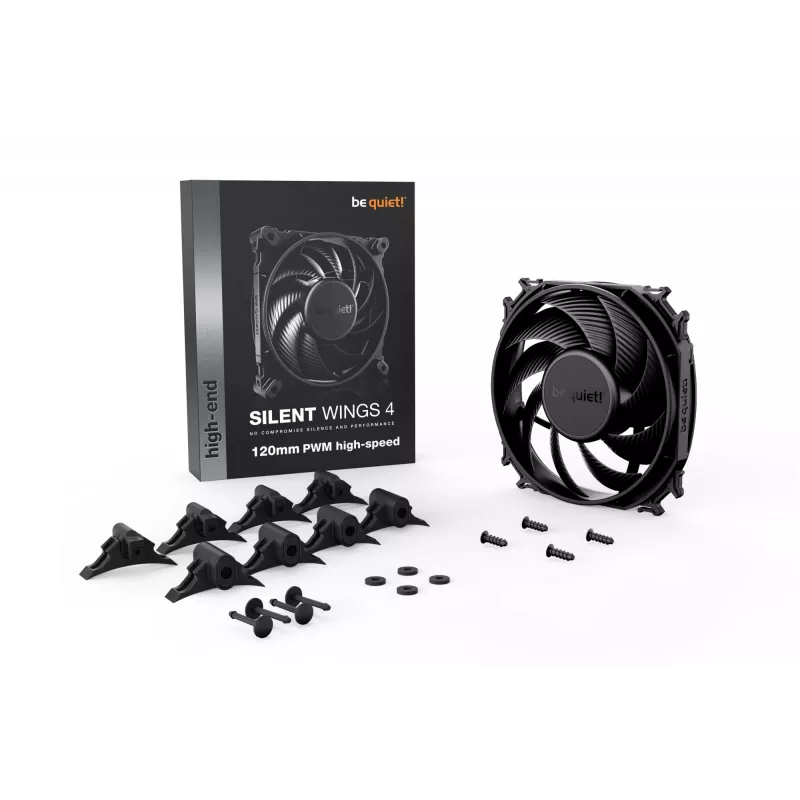 be quiet SILENT WINGS 4 | 120mm PWM high-speed kotelotuuletin 12 cm musta 1 kpl