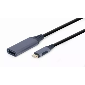 Videokaapeli-adapteri GEMBIRD USB Type-C – HDMI A-USB3C-HDMI-01, 0,15 m, harmaa