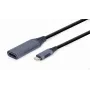 Videokaapeli-adapteri GEMBIRD USB Type-C – HDMI A-USB3C-HDMI-01, 0,15 m, harmaa