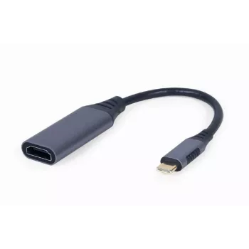 Videokaapeli-adapteri GEMBIRD USB Type-C – HDMI A-USB3C-HDMI-01, 0,15 m, harmaa