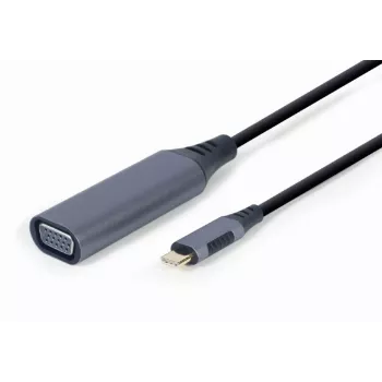 GEMBIRD USB Type-C - VGA -näyttösovitin, 15 cm, Space Grey