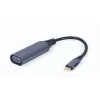 GEMBIRD USB Type-C - VGA -näyttösovitin, 15 cm, Space Grey