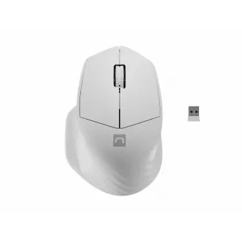 Langaton Bluetooth-optinen hiiri NATEC Siskin 2 — 1600 DPI, Bluetooth 5.0, oikeakätinen, valkoinen