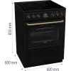 Gorenje GECS6B71CLB liesi sähkö keraaminen keittotaso musta