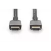 DIGITUS 8K PREMIUM HDMI 2.1 -liitäntäkaapeli kullattu, tuki 8K/60Hz 1 m