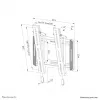 TV-seinäteline Neomounts WL35-550BL12 max 40kg 24-55in musta