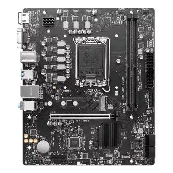 Emolevy MSI PRO H610M-E DDR4 LGA 1700 micro ATX, Intel H610, 2x DDR4 DIMM, max 64GB, M.2, 4x SATA III, HDMI 2.1
