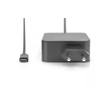 Kannettavan tietokoneen virtalähde USB-C Digitus DA-10071 65W sisäkäyttöön AC musta