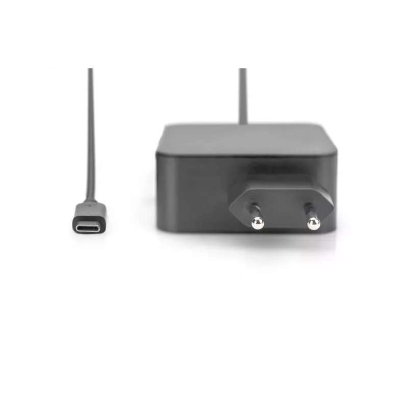 Kannettavan tietokoneen virtalähde USB-C Digitus DA-10071 65W sisäkäyttöön AC musta