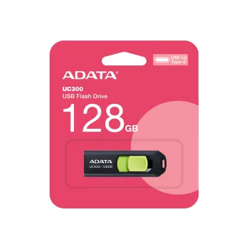ADATA ACHO-UC300-128G-RNB USB-muistitikku 128 GB USB Type-C 3.2 Gen 1 (3.1 Gen 1) musta