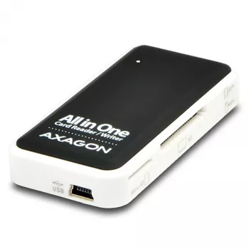 Axagon CRE-X1 ulkoinen 5 paikan kortinlukija, CF, CF Type II, MMC, MMC Mobile, MMCmicro, MS Duo, MS PRO, Memory Stick (MS), MicroDrive, MicroSD...,