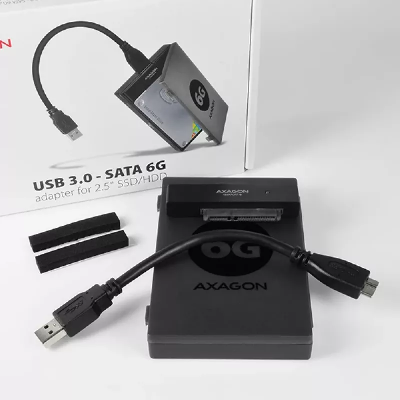 Axagon ADSA-1S6 USB 3.0 - 2,5 tuuman HDD SATA