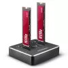 Axagon ADSA-M2C SuperSpeed USB-C 10Gbps Dual-M.2-NVMe-telakka