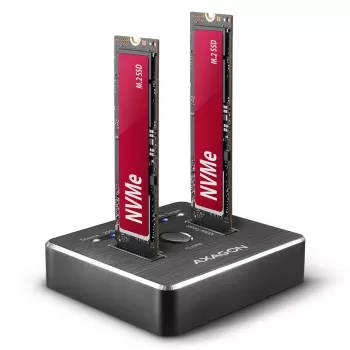 Axagon ADSA-M2C SuperSpeed USB-C 10Gbps Dual-M.2-NVMe-telakka